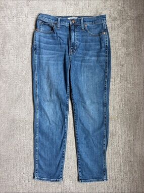 Madewell stovepipe jeans.